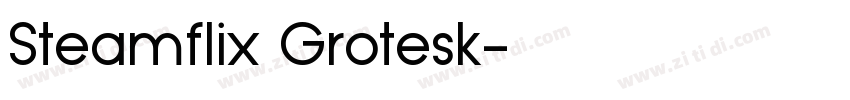 Steamflix Grotesk字体转换